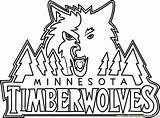 Coloring Timberwolves Minnesota Nba Pages Sports Coloringpages101 Printable Pdf Print Color sketch template