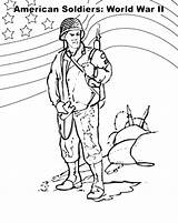 Coloring Pages Army Soldier American Ww2 Soldiers Getcolorings Color Pag Col Printable Getdrawings Colorings sketch template