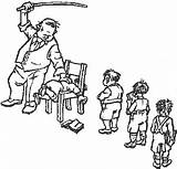 Punishment Corporal Clipart School Whip Victorian Punishments Discipline Children Times Cartoon Old Teachers Schools Punish Paddling Classroom Master Now Used sketch template
