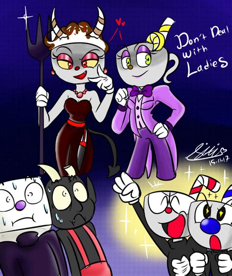 Fanart Au Cuphead Don T Deal With Ladies By Sitinuramjah