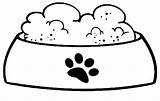 Dog Bowl Clipart Food Color Coloring Pencil Template Pages Clipground Wikiclipart Recent sketch template