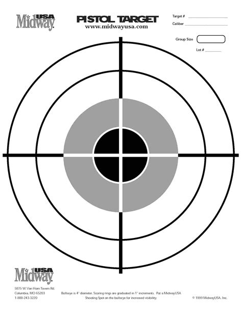 printable handgun targets