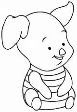 Piglet Winnie Coloring Pooh Cartoon Pages Baby Cliparts Library Clipart Clip Codes Insertion sketch template