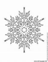 Coloring Snowflake Pages Advanced Printable Snowflakes Christmas Snow Choose Board Info sketch template