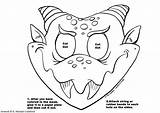 Coloring Mask Dragon sketch template