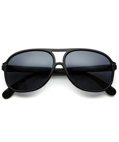 polarized aviator sunglasses men retro designed frame eyeglasses black