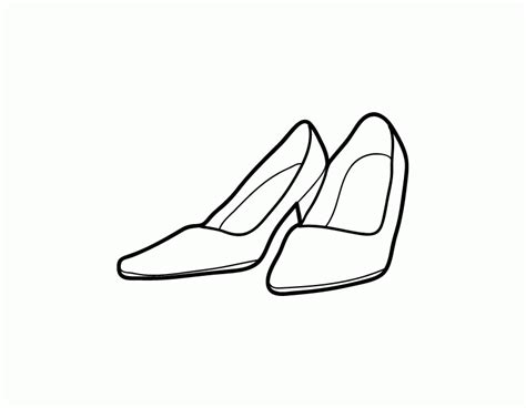 shoes coloring pages coloring home