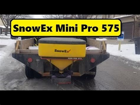snowex  pro  bulk salt spreader youtube