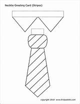 Necktie Printable Card Templates Greeting Template Father Coloring Firstpalette Tie Pages Stripes Fathers Crafts Size Letter Choose Board sketch template