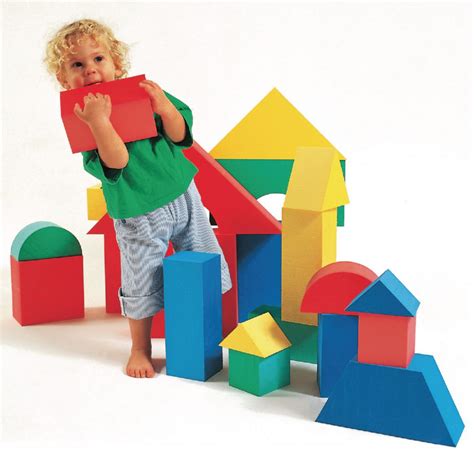 giant colorful foam block shapes  shipping