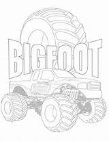 Bigfoot Colouring Hosts Contest Onallcylinders sketch template