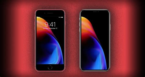 Download Product Red Iphone 8 And Iphone 8 Plus Wallpaper