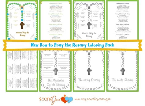 pray  rosary coloring pages  etsy praying