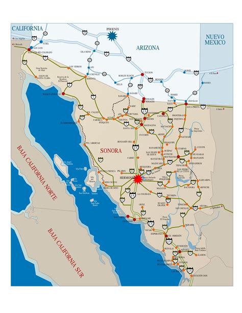 puerto penasco mexico map