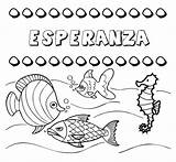 Esperanza Colorear Nombres sketch template