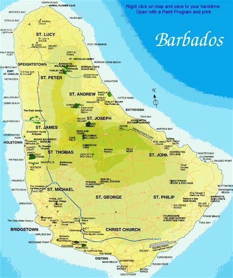 Mapas De Barbados Atlas Del Mundo