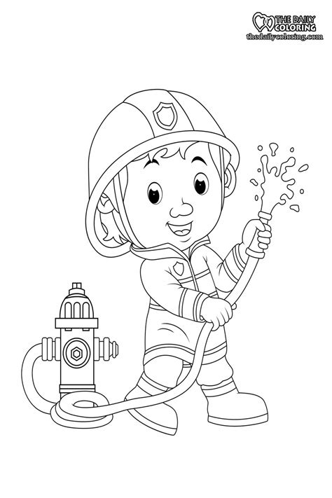 firefighter coloring pages  daily coloring