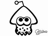 Splatoon Coloring Pages Squid Printable Color Print sketch template