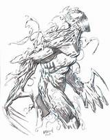 Carnage Marvel Symbiote Sketches Drawings Symbiotes Venom sketch template
