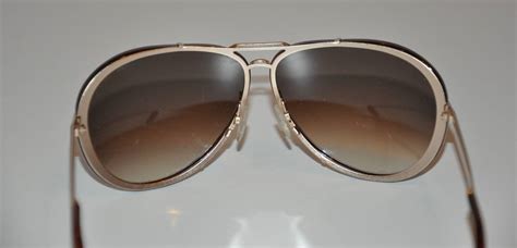 Tom Ford Brown Lucite With Gold Hardware Frame And Accent Sunglasses