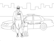 police dog coloring page  printable coloring pages