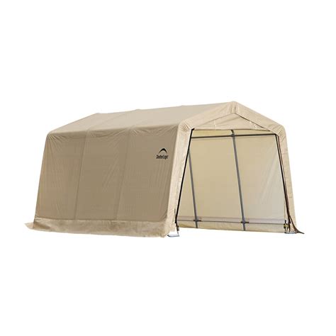 shop shelterlogic  ft   polyethylene canopy storage shelter  lowescom