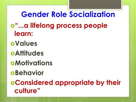 Ppt Sex Gender And Gender Role Socialization