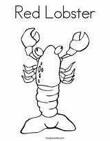 Coloring Lobster Red Pages Udang Tracing Print Maine Noodle Outline Twistynoodle Favorites Login Add Built California Usa Getdrawings Twisty sketch template