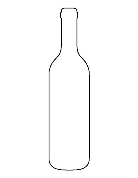 wine bottle silhouette outline google search wine bottle template