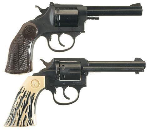 collectors lot   iver johnson  caliber double action revolvers  iver johnson revolver