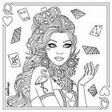 Coloring Pages Queen Hearts Adult Colouring Cute Sheets Printable Heart Therapy Book Print Visit sketch template