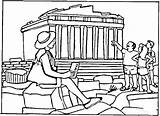Parthenon Partenon sketch template
