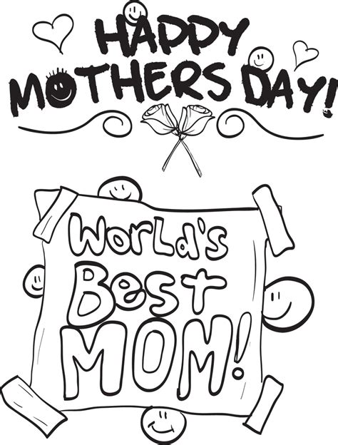 printable worlds  mom mothers day coloring page  kids supplyme