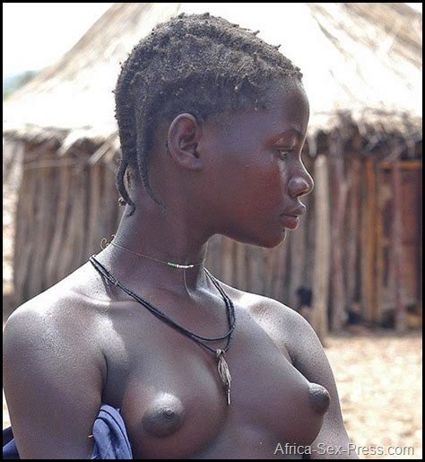 african girl from village with naked breast and puffy