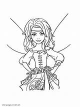 Coloring Pages Fairy Pirate Disney Printable sketch template