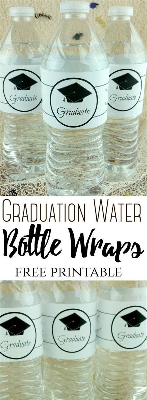 printable graduation water bottle labels