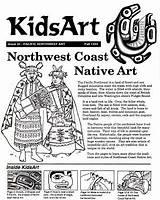 Native Northwest American Coast Coloring Pages Indians Kidsart Totem Pacific Template Pole Indian School Studies Booklet Grade Middle Nations First sketch template