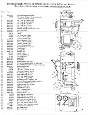 robinair  parts partsequipment