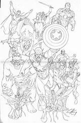 Avengers Assemble Clayton Endgame Vengadores Superheroes sketch template