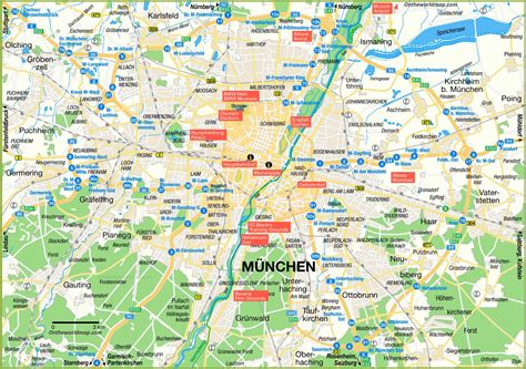 map  munich  surroundings ontheworldmapcom