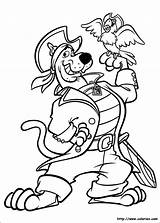 Scooby Doo Pirates Perroquet sketch template