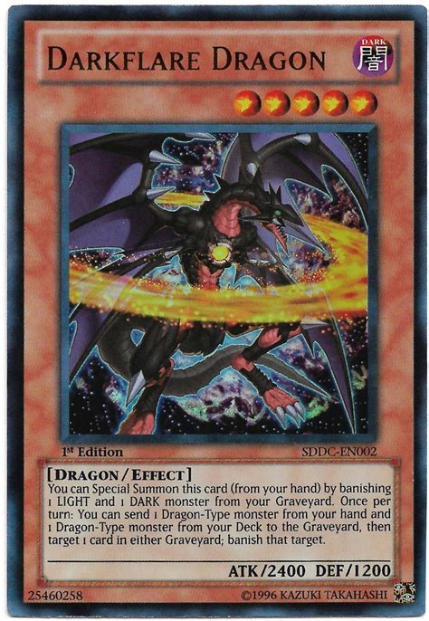 yu gi  card review darkflare dragon awesome card games