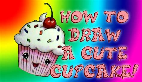 how to draw a cute cupcake youtube