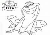 Frog Coloring Princess Pages Tiana Kids Printable Disney Leap Print Sheets Color Frogs Drawings Cartoon Colouring Clipart Book Drawing Books sketch template