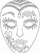 Mardi Gras Coloring Mask Pages Printable Kids Masks Carnaval African Sheets Face Coloriage Masques Carnival Para Imprimer Print Silhouette Color sketch template