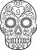 Caveira Mexicana Clipartmag Mexicain Coloriages Sucre Greatestcoloringbook sketch template