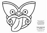 Maori Taniwha Draw Nz Activities Zealand Coloring Result Google Templates Culture sketch template