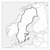 Evidenziato Contigui Spesso Svezia Mappa Paesi sketch template