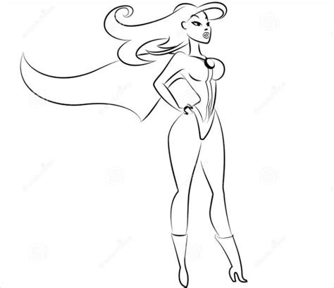 draw  female superhero body step  step