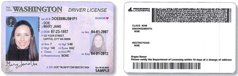 Examples Of Washington State Drivers License Flipskyey